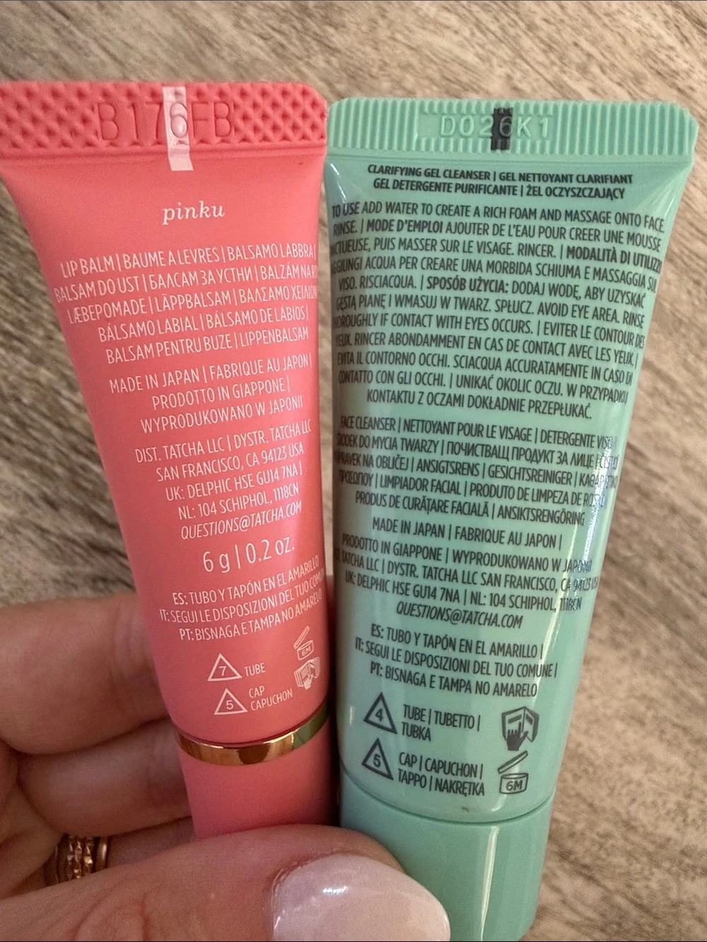 Tatcha Lip Balm & Matcha Foam Cleanse Duo — Pink & Mint